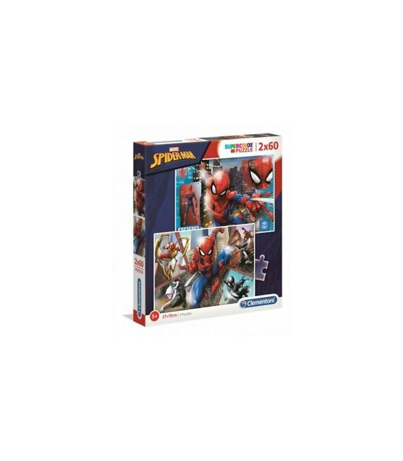 CLEMENTONI PUZZLE 2X60 SPIDER-MAN