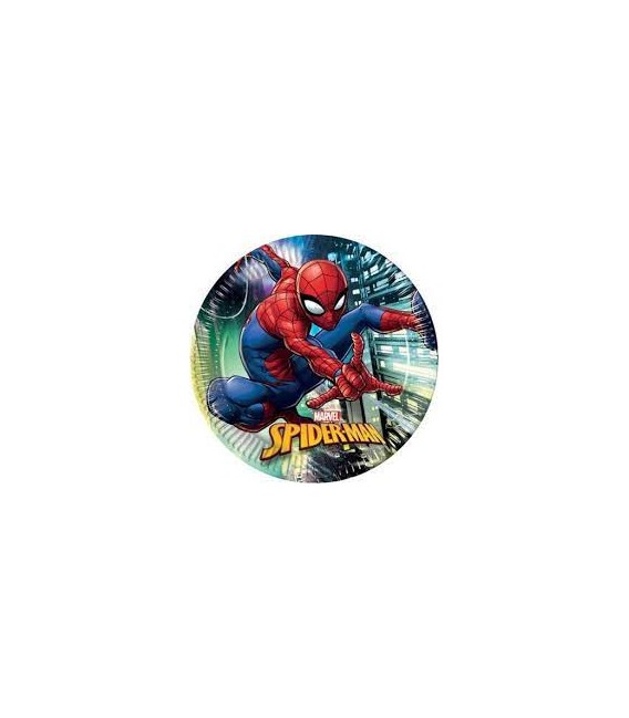 PARTY PIATTI CARTA SPIDERMAN 23 CM 8 PZ