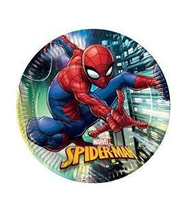 PARTY PIATTI CARTA SPIDERMAN 23 CM 8 PZ
