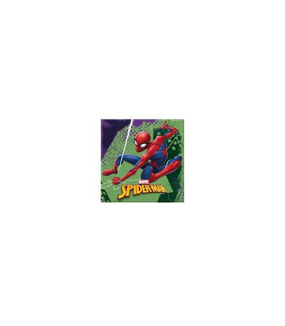 PARTY TOVAGLIOLI CARTA SPIDERMAN 33X33 PZ20