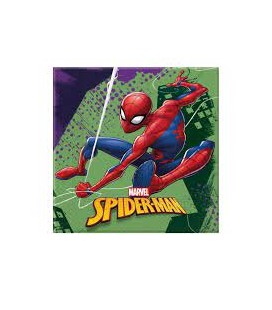 PARTY TOVAGLIOLI CARTA SPIDERMAN 33X33 PZ20