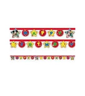 PARTY MICKEY MOUSE TOPOLINO FESTONE HAPPY BIRTHDAY 2.2 M