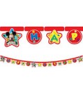 PARTY MICKEY MOUSE TOPOLINO FESTONE HAPPY BIRTHDAY 2.2 M