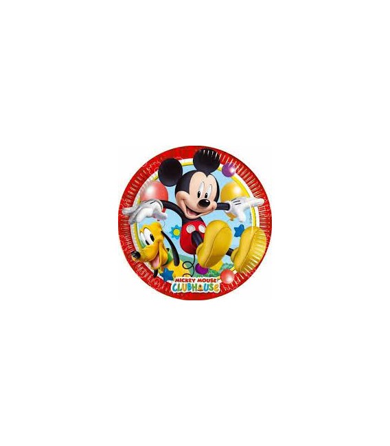 PARTY PIATTI MICKEY MOUSE TOPOLINO 19.5 CM 8 PZ
