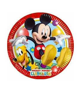 PARTY PIATTI MICKEY MOUSE TOPOLINO 19.5 CM 8 PZ