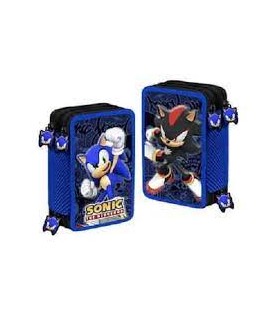 SCUOLA ASTUCCIO 3 ZIP SONIC