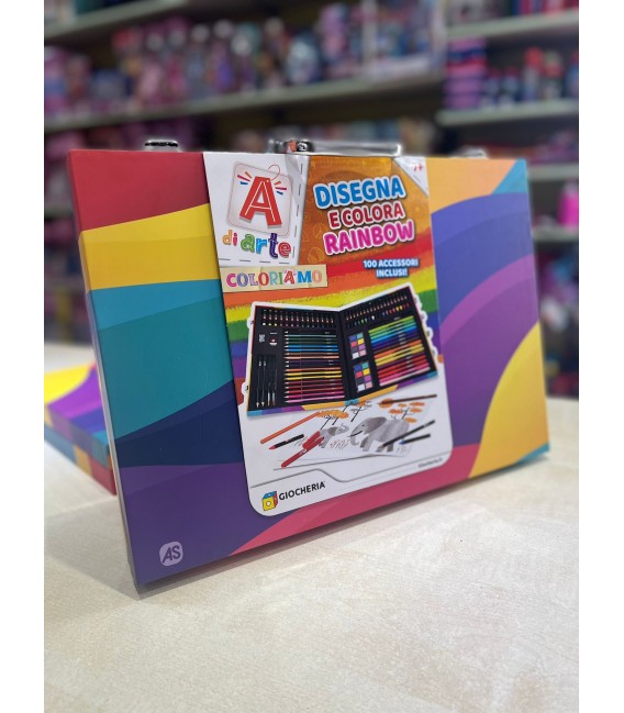 GIOCHERIA VALIGETTA RAINBOW 100 PZ