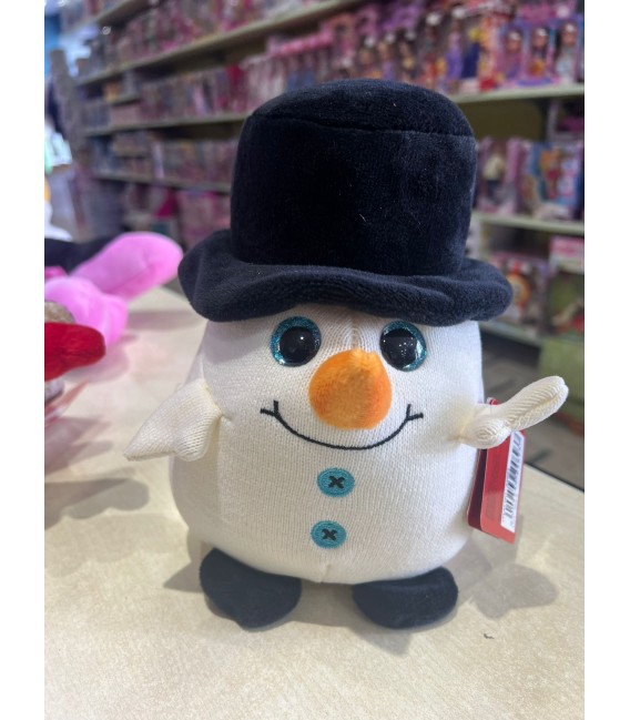 PELUCHE PUPAZZO DI NEVE NATALE 16 CM