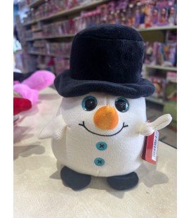 PELUCHE PUPAZZO DI NEVE NATALE 16 CM