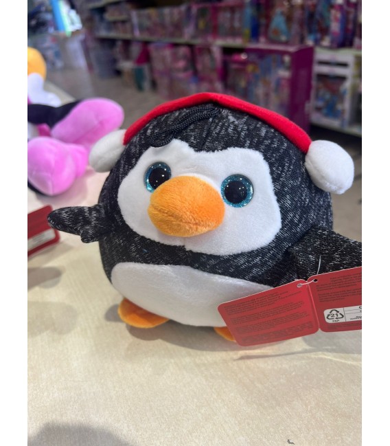 PELUCHE PINGUINO DELLE NEVI NATALE 16 CM