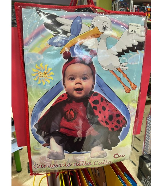 CARNEVALE COSTUME COCCINELLA FAGOTTINO 0/9