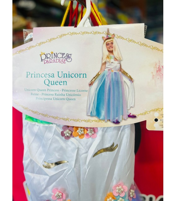 CARNEVALE COSTUME PRINCIPESSA UNICORN QUEEN