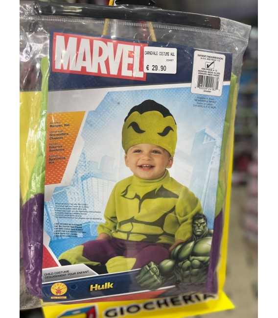 CARNEVALE COSTUME BABY HULK MARVEL