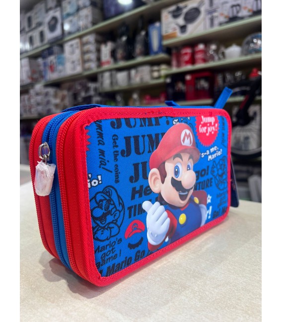 SCUOLA ASTUCCIO 3 ZIP SUPERMARIO