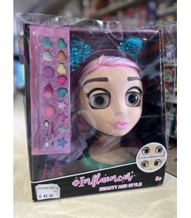 NICE INFLUENZER TESTA DA TRUCCARE E PETTINARE